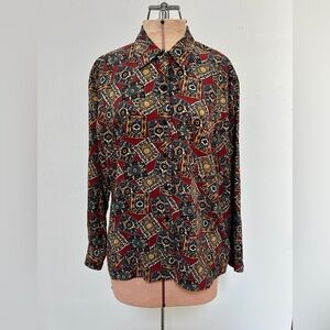 Vintage Banana Republic Safari Travel Clothing Co Button Down Shirt Size Small